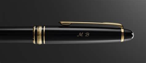 mont blanc personalized pen.